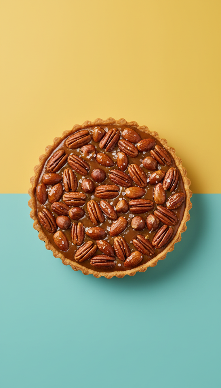 Salted caramel nut tart toasted crunch