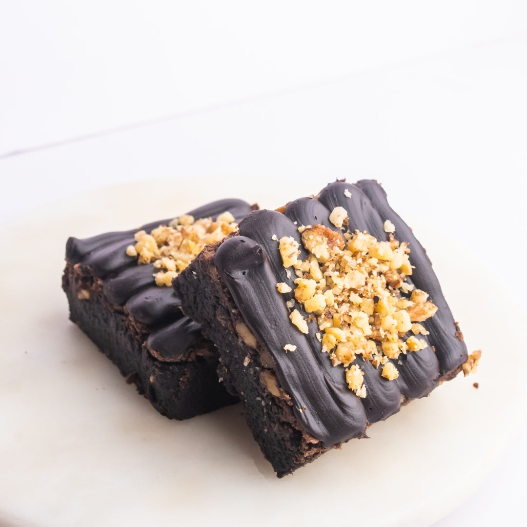 Walnut Fudge Brownie (Eggless)